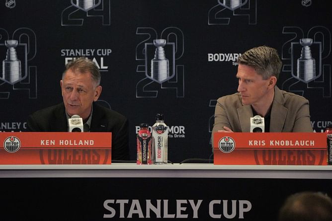 Days after Oilers' playoff series win, Elliotte Friedman links ex-GM Ken Holland with $2.9B rivals