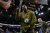 Paul Pierce sweats bullets struggling through 20-mile walk back to studio after losing Celtics bet