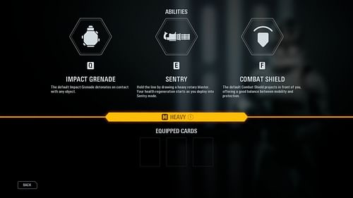 Heavy class abilities that can be enhanced with Star Cards (Image via Sportskeeda Gaming || Electronic Arts)
