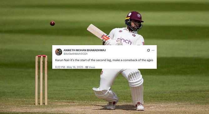 "Make a comeback of the ages" - Fans erupt after Karun Nair included in India A squad for 2025 England tour