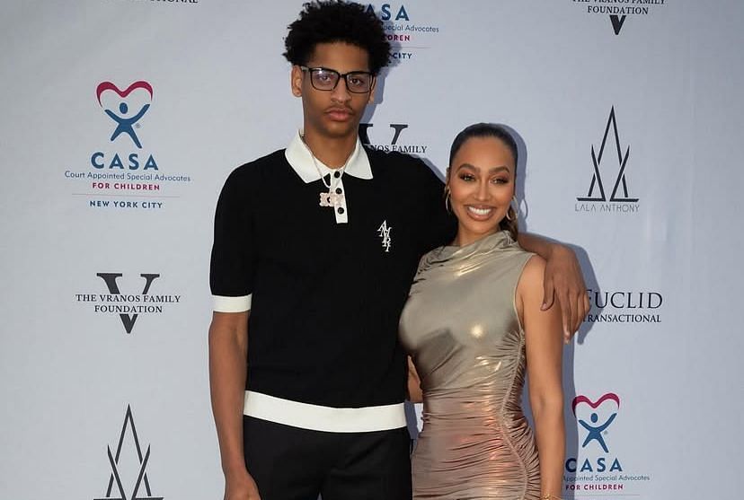 Lala Anthony and her son Kiyan Anthony on IG. Image via @lala