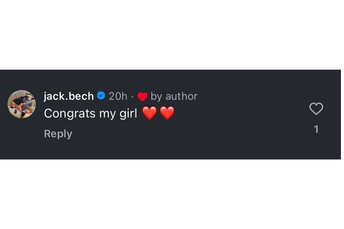 Jack Bech sends 3-word message to GF Kylie Young as she graduates from from University of Alabama, (image credit: instagram/kylie.youngg)