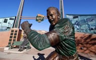 A statue of legendary QB Paul Hornung is now located in Green Bay, where Hornung played for the Packers. (Photo Credit: IMAGN)