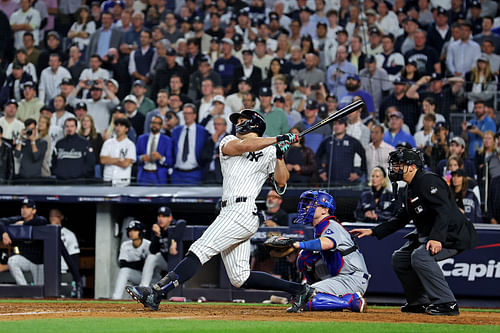 Giancarlo Stanton doesn't want to wear his AL ring (Imagn)