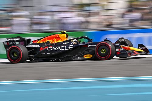 Yuki Tsunoda on track during qualifying ahead of the F1 Grand Prix of Miami at Miami International Autodrome on May 03, 2025- Source: Getty