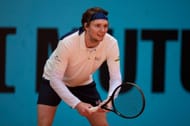 Bublik in action at the Mutua Madrid Open - Day Eight - Source: Getty