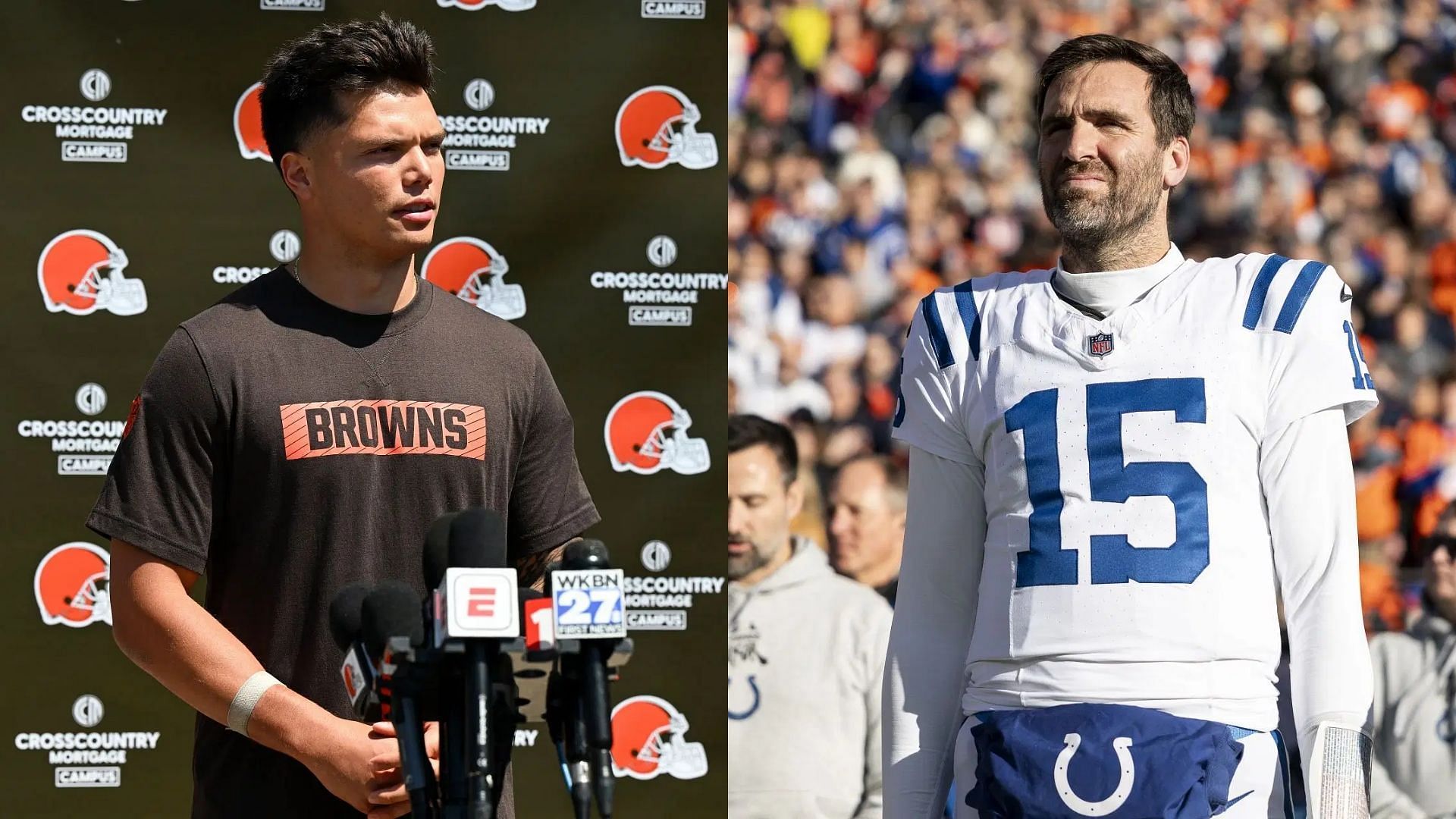 Dillon Gabriel and Joe Flacco are competing for the Browns starting job