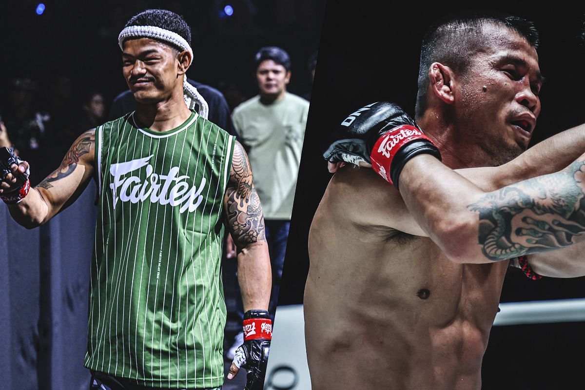 Kongthoranee (left) and Nong-O (right). [Photos from ONE Championship]