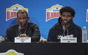 Browns QB Shedeur Sanders makes feelings known on criticism for being Deion Sanders' son during high school visit