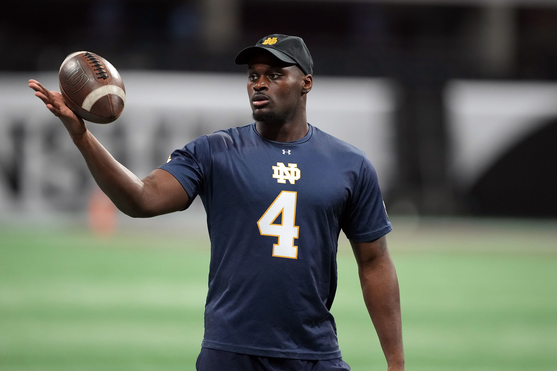 NCAA Football: CFP National Championship-Notre Dame Practice - Source: Imagn