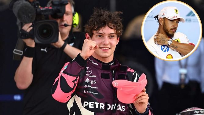 Kelly Piquet's cousin trolls Lewis Hamilton after Kimi Antonelli's pole position for Mercedes