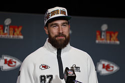 SPOTTED: Travis Kelce poses up with classic Chevy Chevelle for sunny photoshoot in Manhattan