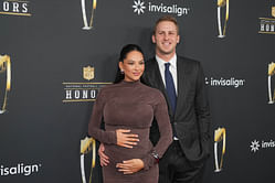 Brock Wright's fiancée Carley sends 3-word message as Jared Goff takes wife Christen Harper on babymoon