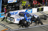 Andres Perez de Lara (77) pits during the Fresh From Florida 250 at Daytona International Speedway, February 14th 2025 - Source: Imagn