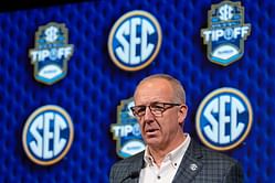 "It's like being in a courtroom": SEC Commissioner Greg Sankey clears the air on heated outburst during press conferences