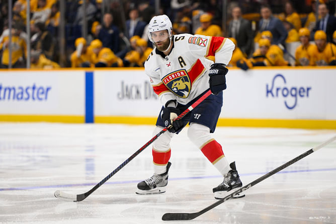 Panthers' Aaron Ekblad breaks silence on 2-game suspension over elbowing Brandon Hagel - "Was looking for his chest"