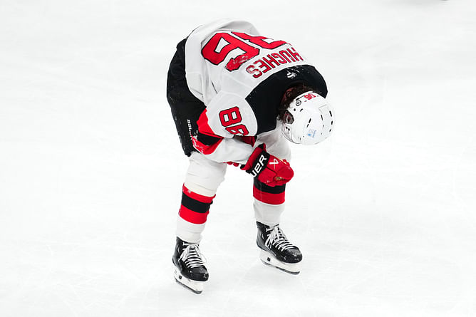 Devils GM Tom Fitzgerald makes his feelings known about Jack Hughes' shoulder injury amidst possible offseason changes