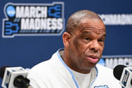 North Carolina HC Hubert Davis - Source: Imagn