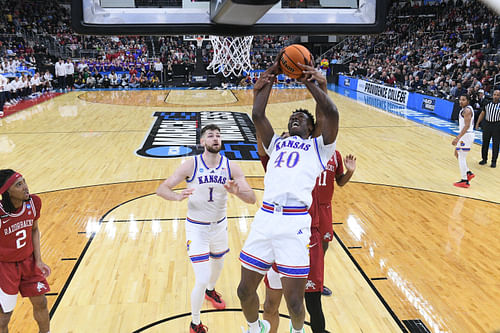 Freshman Flory Bidunga had the best NBA Draft stock of Kansas players, but he has elected to return to school. (Photo Credit: IMAGN)