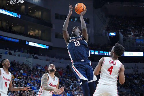 Gonzaga's Graham Ike had a big NCAA Tournament and helped his NBA stock. (Photo Credit: IMAGN)