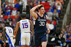 UConn freshman Liam McNeeley drops 3-word reaction after “feeling blessed” at the NBA draft combine