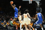 Kentucky Wildcats guard Otega Oweh (00) shoots the ball against the Tennessee Volunteers. (Credits: IMAGN)