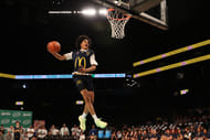 Louisville signee Mikel Brown Jr. has impressive athleticism, as shown in the McDonald's All-American Game dunk contest. (Photo Credit: IMAGN)