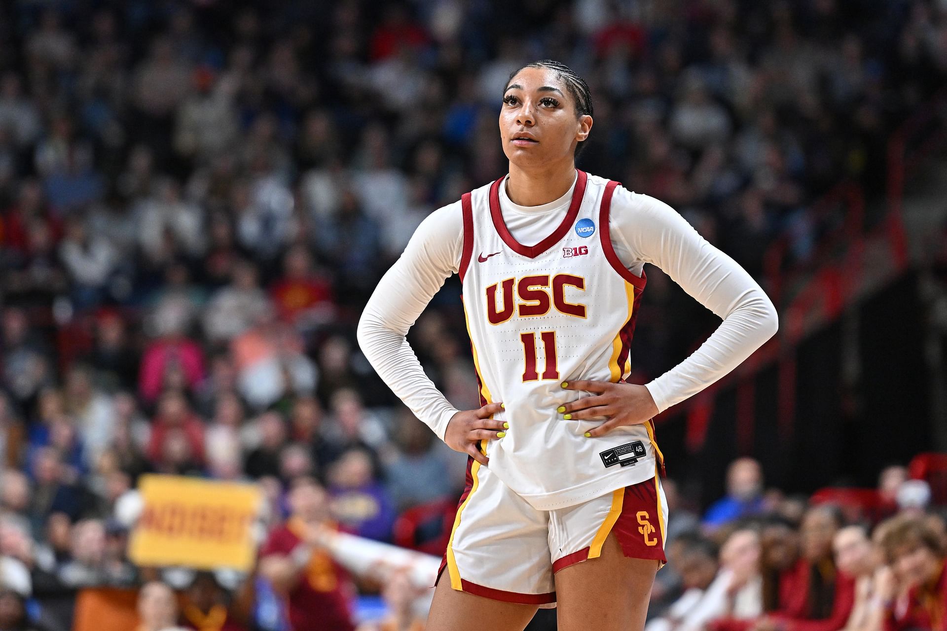 Returning sophomore guard Kennedy Smith figures to be a leader for the 2025-26 USC Trojans. (Photo Credit: IMAGN)