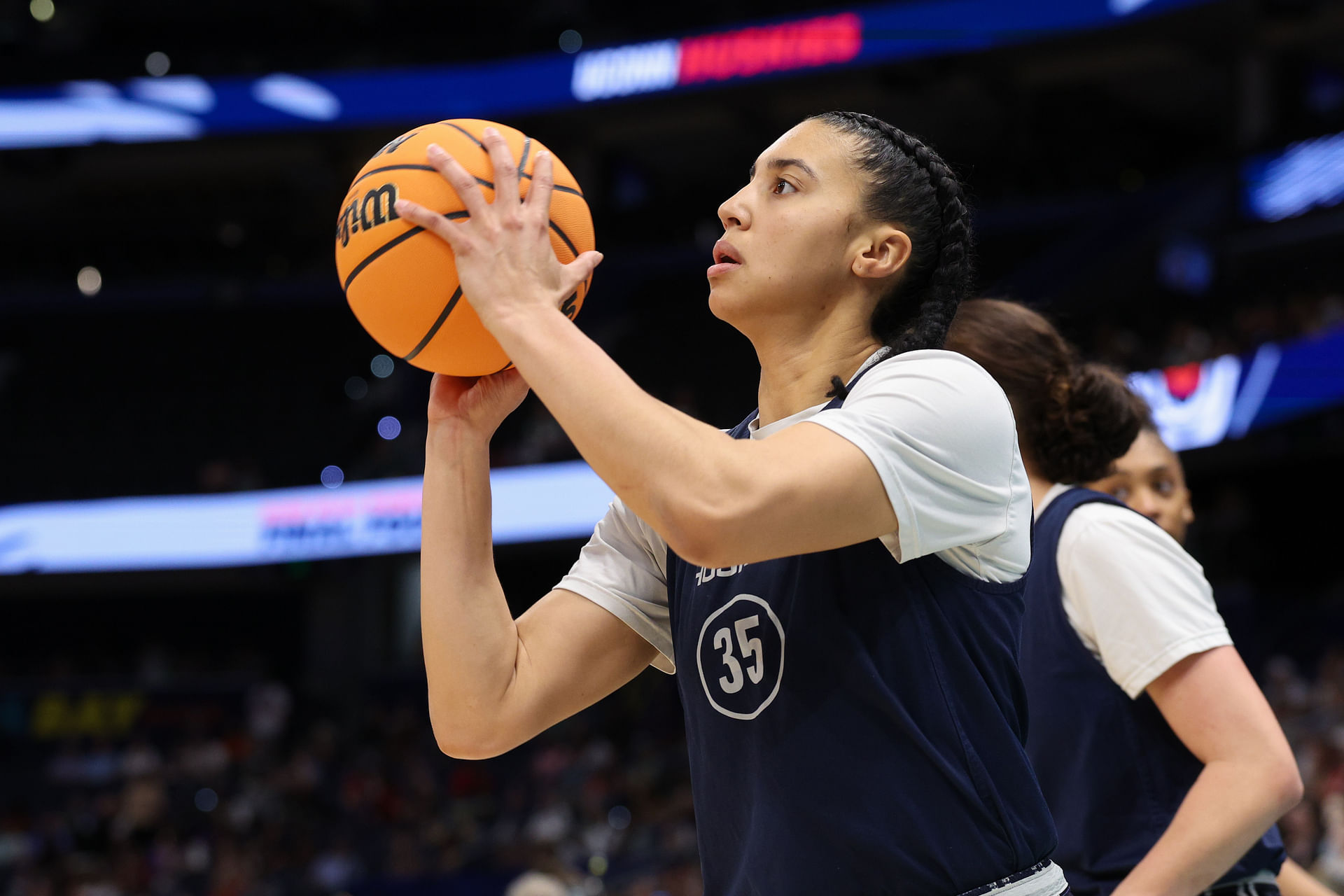 NCAA Womens Basketball: Final Four National Championship Practice-Connecticut - Source: Imagn