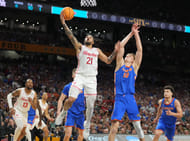 Houston guard Emanuel Sharp is back to seek another shot at the NCAA title at Houston in 2026. (Photo Credit: IMAGN)