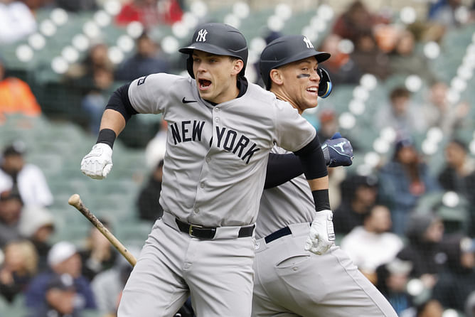 Aaron Judge makes feelings known on Ben Rice’s 1st career grand slam