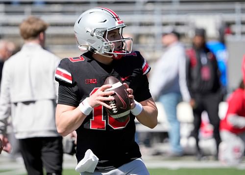 QB Julian Sayin could be key to the Buckeyes in 2025. (Photo Credit: IMAGN)