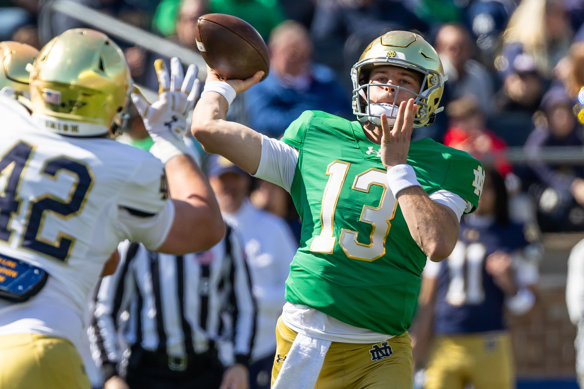 NCAA Football: Notre Dame Blue-Gold Spring Game - Source: Imagn