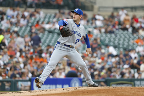 Cole Ragans is the top DFS pitcher pick today - Source: Imagn
