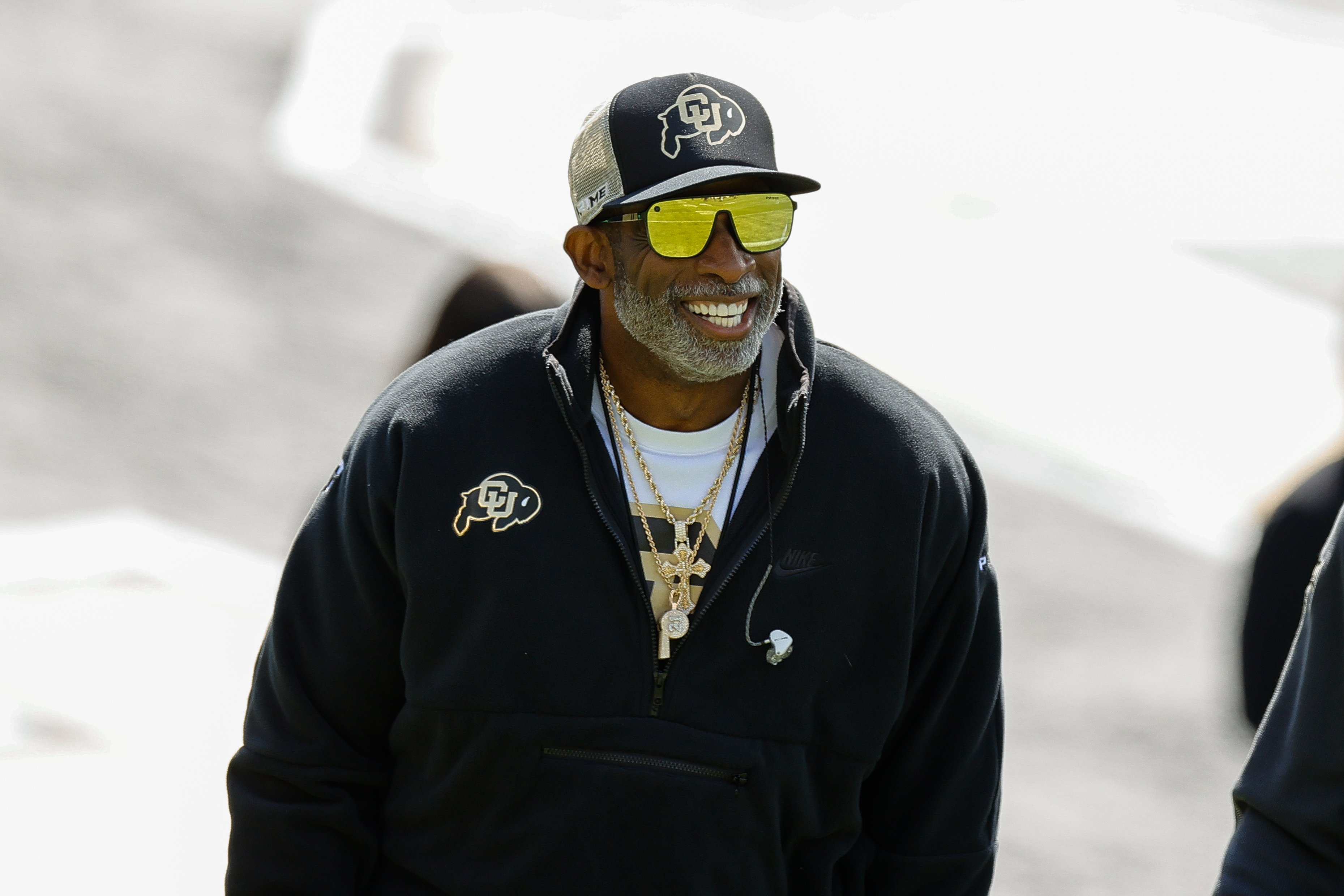 Deion Sanders' 8-month old grandson Snow graciously listens to Prime Time wisdom, mom Deiondra filled with emotions