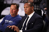 Timberwolves owner Alex Rodriguez links up with WWE royalty Charlotte Flair to witness LeBron James' Lakers get eliminated in 4-1 demolition