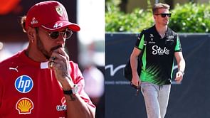 Nico Hulkenberg rages at 'dangerous' Lewis Hamilton during the F1 Imola GP FP1