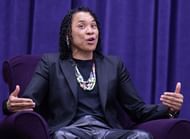 Legendary South Carolina coach Dawn Staley will coach Agot Makeer in her collegiate career. (Photo Credit: IMAGN)