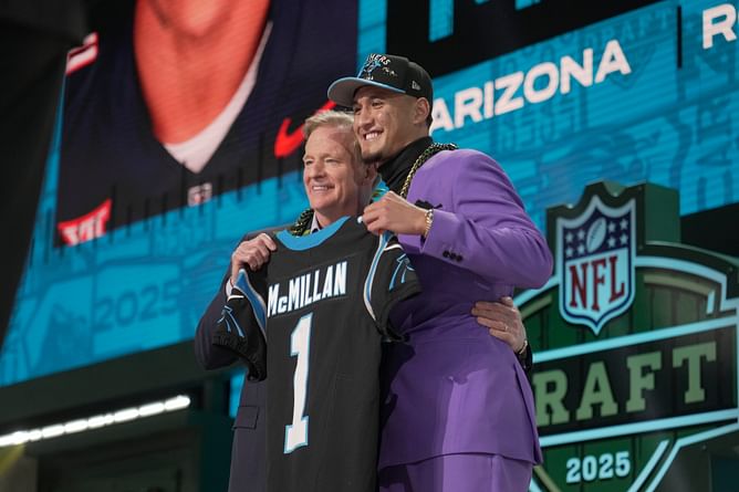 Insider notes on Panthers 2025 Draft: Pairing Tetairoa McMillan with Bryce Young, replacing Jonathan Brooks with Trevor Etienne and more