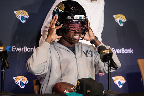 NFL: Jacksonville Jaguars-Travis Hunter Press Conference - Source: Imagn