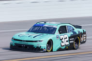 Katherine Legge driving the #32 Chevrolet at Talladega Superspeedway - Source: Imagn
