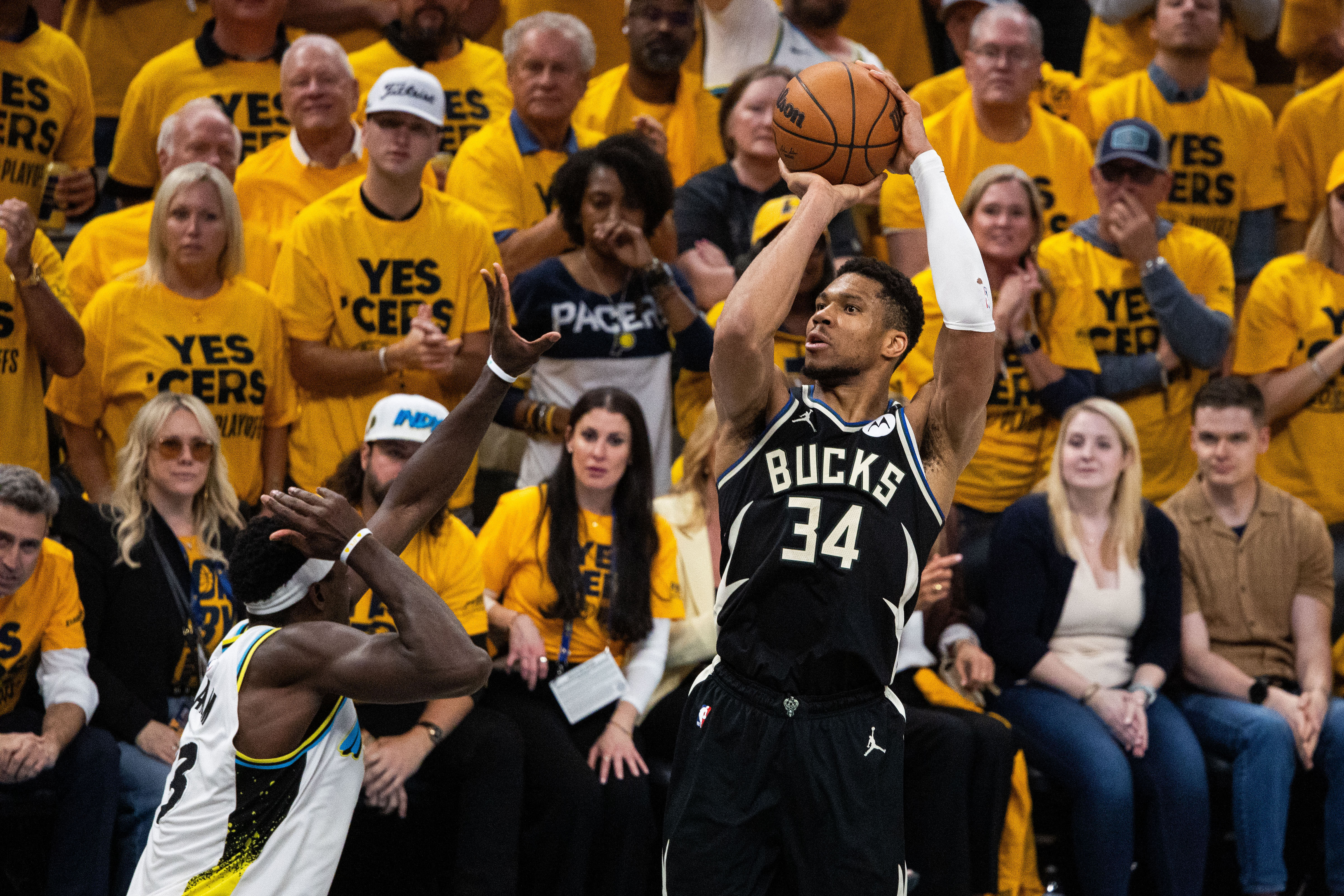 NBA: Playoffs-Milwaukee Bucks at Indiana Pacers - Source: Imagn