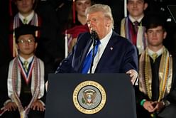 POTUS Donald Trump's "Roll Tide" chant at heart of Alabama football draws loud cheers from Bama spectators