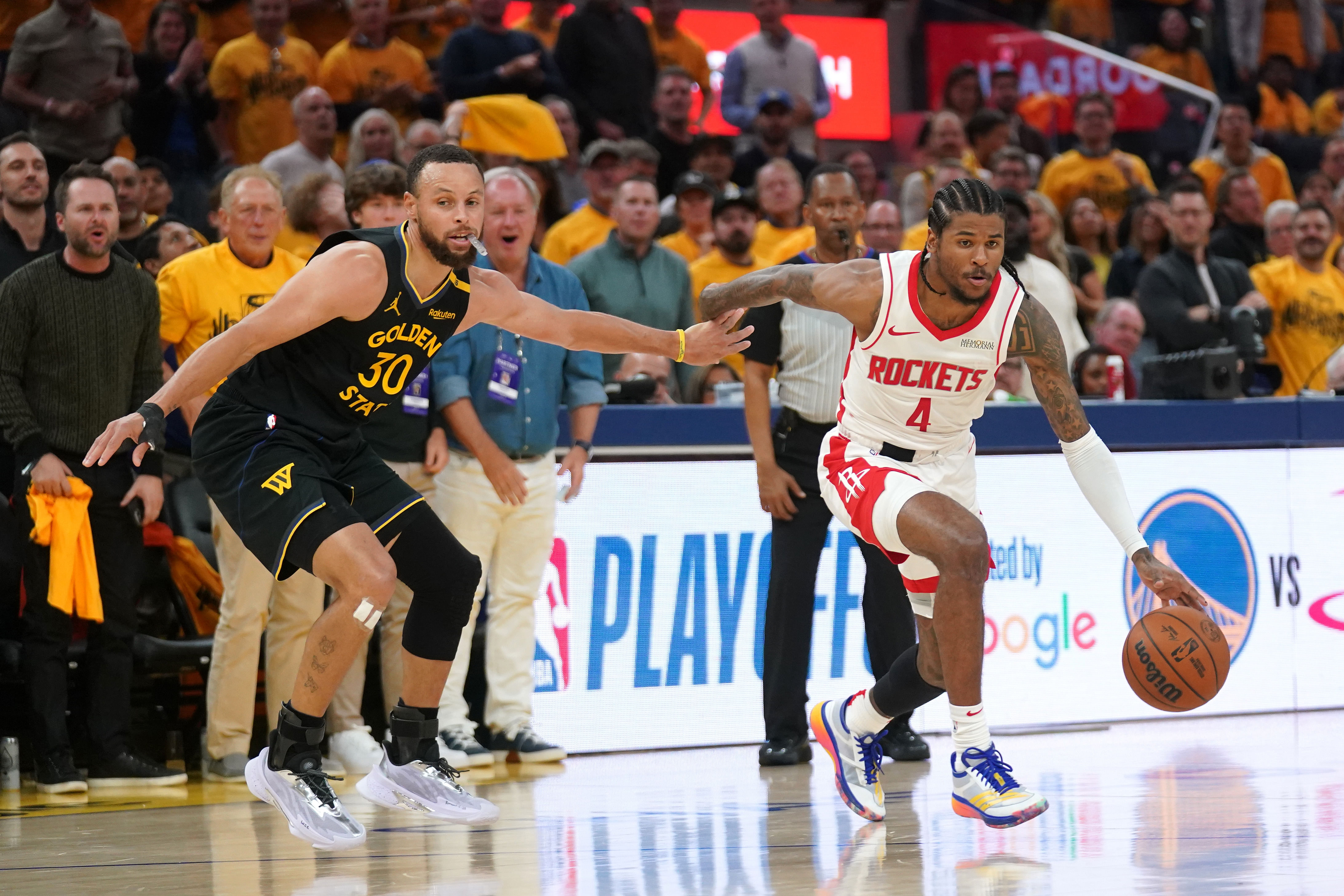 NBA: Playoffs-Houston Rockets at Golden State Warriors - Source: Imagn