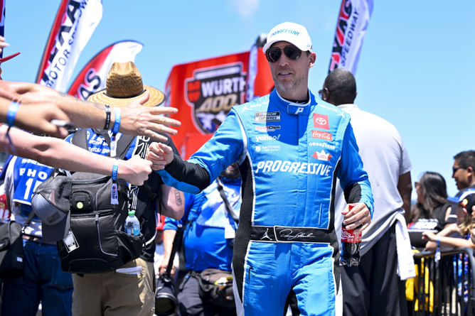 Denny Hamlin delivers a dramatic reaction to Hornets landing 4th overall pick in 2025 NBA Draft