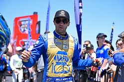 In pictures: Chase Elliott swaps steering wheel for a microphone as he presents an ACMA award