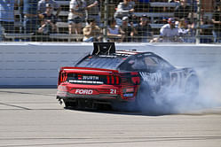 Which NASCAR driver was the first to suffer a DNF in the 2025 Texas race?