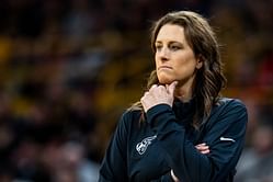 "No wonder she averaged 7PTS": Fans react over Fever coach Stephanie White's 'embarrassing' half court display