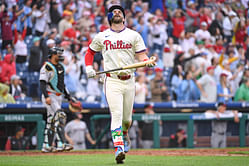 Bryce Harper brushes off concerns despite Phillies dramatic loss to Arizona Diamondbacks