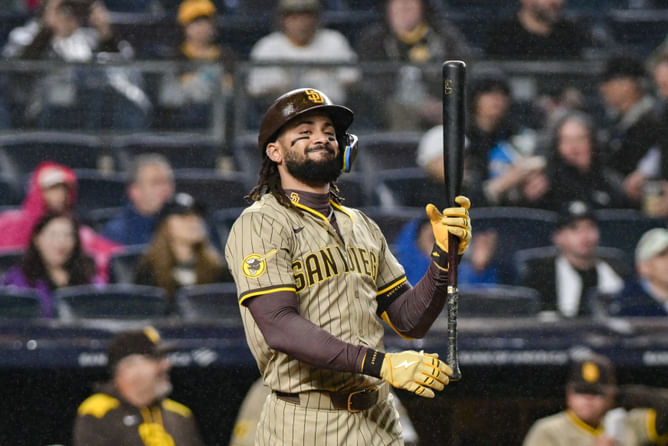 Fernando Tatis Jr. drops 2-word reaction after comeback win over Yankees in rain